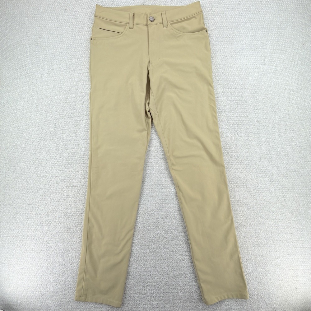 Lululemon ABC Pant Classic Fit Mens 28x32 Khaki Warpstreme Stretch LM5426S